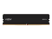 Crucial Pro - DDR5 - moduuli - 24 Gt - DIMM 288 nastaa matala profiili - 5600 MHz / PC5-44800 - CL46 - 1.1 V - puskuroimaton - on-die ECC - mattamusta CP24G56C46U5