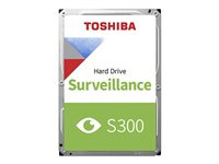 Toshiba S300 Surveillance - Kiintolevyasema - 1 Tt - sisäinen - 3.5" - SATA 6Gb/s - 5700 kierrosta/min - puskuri: 64 Mt HDWV110UZSVA