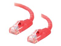 C2G Cat5e Booted Unshielded (UTP) Network Patch Cable - Kytkentäkaapeli - RJ-45 (uros) to RJ-45 (uros) - 10 m - UTP - CAT 5e - valettu, piikitön, säikeinen - punainen 83227