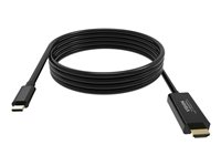 VISION Professional - Videokaapeli - 24 pin USB-C uros to HDMI uros - 2 m - musta - 4K-tuki TC 2MUSBCHDMI/BL