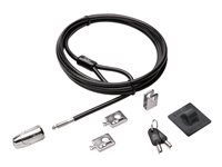 Kensington Desktop and Peripherals Locking Kit 2.0 - Supervisor Keyed - Järjestelmän suojauspakkaus - 2.44 m K64425S