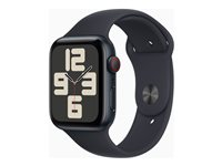 Apple Watch SE (GPS + Cellular) - 2. sukupolvi - 44 mm - keskiyö - älykello kanssa urheiluranneke - tekstiili - keskiyö pannan koko: M/L - 32 Gt - Wi-Fi, Bluetooth, LTE - 4G - 33 g MRH83KS/A