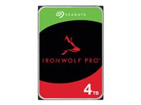 Seagate IronWolf Pro ST4000NT001 - Kiintolevyasema - 4 Tt - sisäinen - 3.5" - SATA 6Gb/s - 7200 kierrosta/min - puskuri: 256 Mt - sekä 3 vuoden Seagate Rescue Data Recovery ST4000NT001