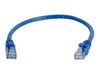 C2G Cat6 Booted Unshielded (UTP) Network Patch Cable - Kytkentäkaapeli - RJ-45 (uros) to RJ-45 (uros) - 30 cm - UTP - CAT 6 - valettu, piikitön, säikeinen - sininen 83384