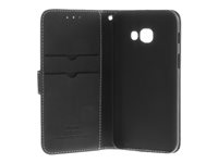 Insmat - Läppäkansi matkapuhelimelle - aito nahka - musta malleihin Samsung Galaxy A5 (2017) 650-2529