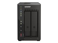 QNAP TS-253E - NAS-palvelin - 2 telineet - SATA 6Gb/s - RAID RAID 0, 1, 5, 6, 10, 50, JBOD, 60 - RAM 8 Gt - 2.5 Gigabit Ethernet - iSCSI tuki TS-253E-8G