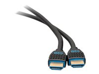 C2G 3ft 4K HDMI Cable with Ethernet - Premium Certified - High Speed - 60Hz - HDMI-kaapeli Ethernetillä - HDMI uros to HDMI uros - 91.4 cm - suojattu - musta - 4K-tuki 50181