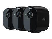 Arlo Essential - Verkkovalvontakamera - ulkokäyttö, sisätilat - säänkestävä - väri (Päivä&Yö) - 1920 x 1080 - 1080p - audio - langaton - Wi-Fi - H.264 (pakkaus sisältää 3) VMC2330B-100EUS
