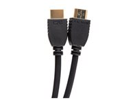 C2G 6ft (1.8m) Ultra High Speed HDMI® Cable with Ethernet - 8K 60Hz - Ultra High Speed - HDMI-kaapeli Ethernetillä - HDMI uros to HDMI uros - 1.8 m - musta - tuki 8K 60 Hz (7680 x 4320) C2G10411