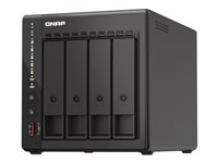 QNAP TS-453E - NAS-palvelin - 4 telineet - 24 Tt - SATA 6Gb/s - HDD 6 Tt x 4 - RAID RAID 0, 1, 5, 6, 10, 50, JBOD, 60 - RAM 8 Gt - 2.5 Gigabit Ethernet - iSCSI tuki TS-453E-8G + HDWG460UZSVA