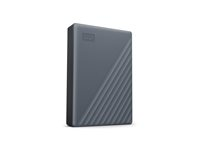 WD My Passport WDBRMD0050BGY-WESN - Kiintolevyasema - salattu - 5 Tt - ulkoinen (kannettava) - USB 3.2 Gen 1 - AES 256 bittiä - silikoninharmaa WDBRMD0050BGY-WESN