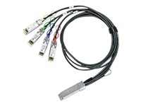 NVIDIA - 40GBase-suorakytkentäkaapeli - QSFP to SFP+ - 1 m - passiivinen, hybridi 980-9I64W-00B001