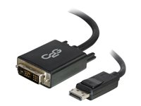 C2G 2m DisplayPort to Single Link DVI-D Adapter Cable M/M - DP to DVI - Black - DisplayPort -kaapeli - DisplayPort (uros) to DVI-D (uros) - 2 m - musta 84329