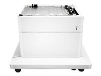 HP Paper Feeder and Stand - tulostimen perusta median syöttäjällä - 550 arkkia P1B10A