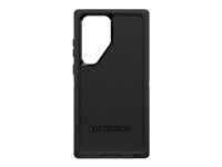 OtterBox Commuter Series - Takakansi matkapuhelimelle - antimikrobinen - polykarbonaatti, synteettinen kumi - musta malleihin Samsung Galaxy S23 Ultra 77-91111