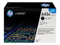 HP 643A - Musta - alkuperäinen - LaserJet - väriainekasetti (Q5950A) malleihin Color LaserJet 4700, 4700dn, 4700dtn, 4700n, 4700ph+ Q5950A