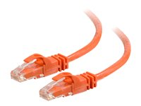 C2G Cat6 Booted Unshielded (UTP) Network Patch Cable - Kytkentäkaapeli - RJ-45 (uros) to RJ-45 (uros) - 1.5 m - UTP - CAT 6 - valettu, piikitön, säikeinen - oranssi 83575