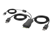Belkin Secure Modular DP Dual Head Host Cable - Video / USB kaapeli - TAA-yhteensopiva - USB, DisplayPort (uros) - 1.83 m - 4K-tuki, aktiivinen F1DN2MOD-HC-P06