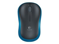 Logitech M185 - Hiiri - optinen - langaton - 2.4 GHz - USB johdoton vastaanotin - sininen 910-002239