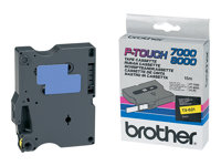 Brother - Musta, keltainen - Rulla (0,9 cm x 15,2 m) 1 kasetti(a) laminaattinauha malleihin P-Touch PT-7000, PT-8000, PT-PC TX621