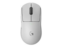 Logitech G PRO X SUPERLIGHT 2 - Hiiri - optinen - 5 painiketta - langaton - 2.4 GHz - USB Logitech LIGHTSPEED receiver - valkoinen 910-006639