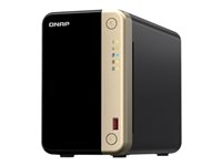 QNAP TS-264 - NAS-palvelin - 2 telineet - 8 Tt - SATA 6Gb/s - HDD 4 Tt x 2 - RAID RAID 0, 1, JBOD - RAM 8 Gt - 2.5 Gigabit Ethernet - iSCSI tuki TS-264-8G+2XHDWG440UZSVA