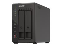 QNAP TS-253E - NAS-palvelin - 2 telineet - 12 Tt - SATA 6Gb/s - HDD 6 Tt x 2 - RAID RAID 0, 1, JBOD - RAM 8 Gt - 2.5 Gigabit Ethernet - iSCSI tuki TS-253E-8G + HDWG460UZSVA