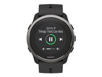 Suunto 5 Peak - 43 mm - musta - urheilukello kanssa hihna - silikoni - musta ranteen koko: 120-200 mm - näyttö 1.1" - Bluetooth - 39 g - musta SS050726000