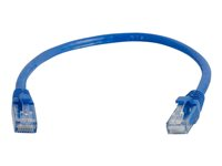 C2G Cat5e Booted Unshielded (UTP) Network Patch Cable - Kytkentäkaapeli - RJ-45 (uros) to RJ-45 (uros) - 50 cm - UTP - CAT 5e - valettu, piikitön, säikeinen - sininen 83160