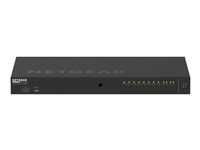 NETGEAR AV Line M4250-10G2XF-PoE++ - Kytkin - L3 - Hallinnoitu - 10 x 10/100/1000 (8 PoE++) + 2 x 10 Gigabit SFP+ - sivusta sivuun ilmavirtaus - telineeseen asennettava - PoE++ (720 W) GSM4212UX-100EUS