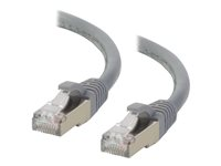 C2G Cat6a Booted Shielded (STP) Network Patch Cable - Kytkentäkaapeli - RJ-45 (uros) to RJ-45 (uros) - 30 m - STP - CAT 6a - valettu, piikitön, säikeinen - harmaa 89925