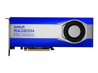 AMD Radeon Pro W6800 - Näytönohjain - Radeon Pro W6800 - 32 Gt GDDR6 - PCIe 4.0 x16 - 6 x Mini DisplayPort 100-506157