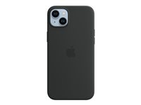 Apple - Takakansi matkapuhelimelle - MagSafe-yhteensopiva - silikoni - keskiyö malleihin iPhone 14 Plus MPT33ZM/A