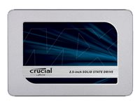 Crucial MX500 - SSD - salattu - 2 Tt - sisäinen - 2.5" - SATA 6Gb/s - AES 256 bittiä - TCG Opal Encryption 2.0 CT2000MX500SSD1