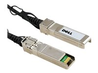 Dell 10GbE Copper Twinax Direct Attach Cable - Suorakytkentäkaapeli - SFP+ (uros) to SFP+ (uros) - 3 m - kaksoisakselinen malleihin Networking N1148; PowerSwitch S4112, S5212, S5232, S5296; ProSupport Plus X1026, X1052 470-AAVJ