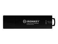 Kingston IronKey D500SM - USB Flash-asema - salattu - 32 Gt - USB 3.2 Gen 1 - TAA-yhteensopiva IKD500SM/32GB