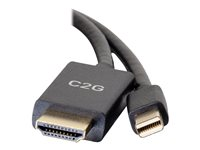 C2G 3ft Mini DisplayPort Male to HDMI Male Passive Adapter Cable - 4K 30Hz - Näyttösovitin - Mini DisplayPort uros to HDMI uros - 90 cm - musta - passiivinen, 4K-tuki 84435