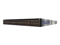 NVIDIA Spectrum SN2410 - Kytkin - L3 - Hallinnoitu - 48 x 10 Gigabit SFP28 + 8 x 100 Gigabit QSFP28 - ilmavirtaus takaa eteenpäin - telineeseen asennettava 920-9N112-00F7-0N3