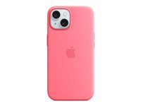 Apple - Takakansi matkapuhelimelle - MagSafe-yhteensopiva - silikoni - vaaleanpunainen malleihin iPhone 15 MWN93ZM/A