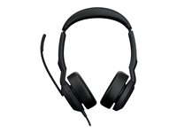 Jabra Evolve2 50 MS Stereo - Kuulokkeet + mikrofoni - korvien päällä - langallinen - aktiivinen melunpoisto - USB-A - musta - Zoom-sertifioitu, sertifioitu Microsoft Teamsille, Cisco Webex Certified, Alcatel-Lucent -sertifioitu, Unify-sertifioitu, Microsoft Swift Pair -sertifioitu, Amazon Chime -sertifioitu 25089-999-999