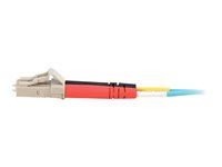 C2G LC-LC 10Gb 50/125 OM3 Duplex Multimode PVC Fiber Optic Cable (LSZH) - Verkkokaapeli - monimuoto LC (uros) to monimuoto LC (uros) - 30 m - kuituoptinen - kaksipuolinen (duplex) - 50 / 125 micron - OM3 - ei sisällä halogeenia - sinivihreä 85557