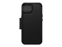 OtterBox Strada Series - ProPack Packaging - läppäkansi matkapuhelimelle - MagSafe-yhteensopiva - aito nahka, polykarbonaatti - shadow malleihin Apple iPhone 14 77-89663