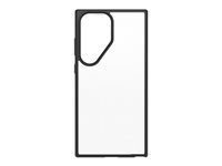 OtterBox React Series - Takakansi matkapuhelimelle - antimikrobinen - termoplastinen elastomeeri (TPE), polykarbonaatti - black crystal malleihin Samsung Galaxy S23 Ultra 77-91320