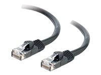 C2G Cat5e Booted Unshielded (UTP) Network Patch Cable - Kytkentäkaapeli - RJ-45 (uros) to RJ-45 (uros) - 5 m - UTP - CAT 5e - valettu, piikitön, säikeinen - musta 83185