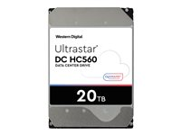 WD Ultrastar DC HC560 - Kiintolevyasema - 20 Tt - sisäinen - 3.5" - SATA 6Gb/s - 7200 kierrosta/min - puskuri: 512 Mt 0F38785