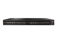 NVIDIA Quantum QM8700 - Kytkin - smart - 40 x HDR InfiniBand QSFP56 - ilmavirtaus edestä taaksepäin - telineeseen asennettava 920-9B110-00RH-0M0