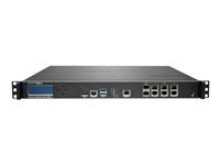SonicWall Secure Mobile Access 7210 - Turvalaite - sekä 1 vuoden ympärivuorokautinen tuki - 10GbE - 1U - 250 käyttäjää - SonicWALL Secure Upgrade Plus Program - telineeseen asennettava 02-SSC-2895