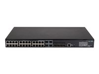 HPE FlexNetwork 5140 24G PoE+ 4SFP+ EI - Kytkin - L3 - smart - 24 x 10/100/1000 (PoE+) + 4 x 10/100/1000Base-T (PoE+) / 100/1000Base-X SFP -yhdistelmä + 4 x 10 Gigabit Ethernet / 1 Gigabit Ethernet SFP+ - telineeseen asennettava - PoE+ (370 W) JL827A#ABB