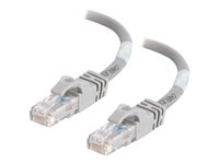 C2G Cat6 Booted Unshielded (UTP) Crossover Patch Cable - Risteytyskaapeli - RJ-45 (uros) to RJ-45 (uros) - 2 m - UTP - CAT 6 - valettu, piikitön, säikeinen - harmaa 83508