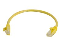 C2G Cat6 Booted Unshielded (UTP) Network Patch Cable - Kytkentäkaapeli - RJ-45 (uros) to RJ-45 (uros) - 1 m - UTP - CAT 6 - valettu, piikitön, säikeinen - keltainen 83466